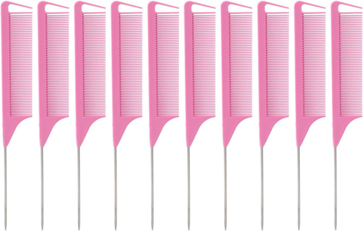 Hair Rat Tail Combs Avoid Static Heat Resistance Hair Salon Separation Combs - ShopVlot