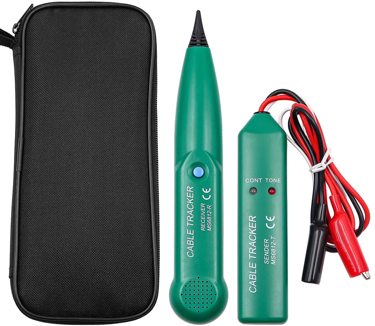 SnelShoppen - Multifunctionele Netwerk Kabel Tester en Telefoonlijn Tester - Draadloze Kabeltracker voor Netwerkonderhoud, Compact en Lichtgewicht, He