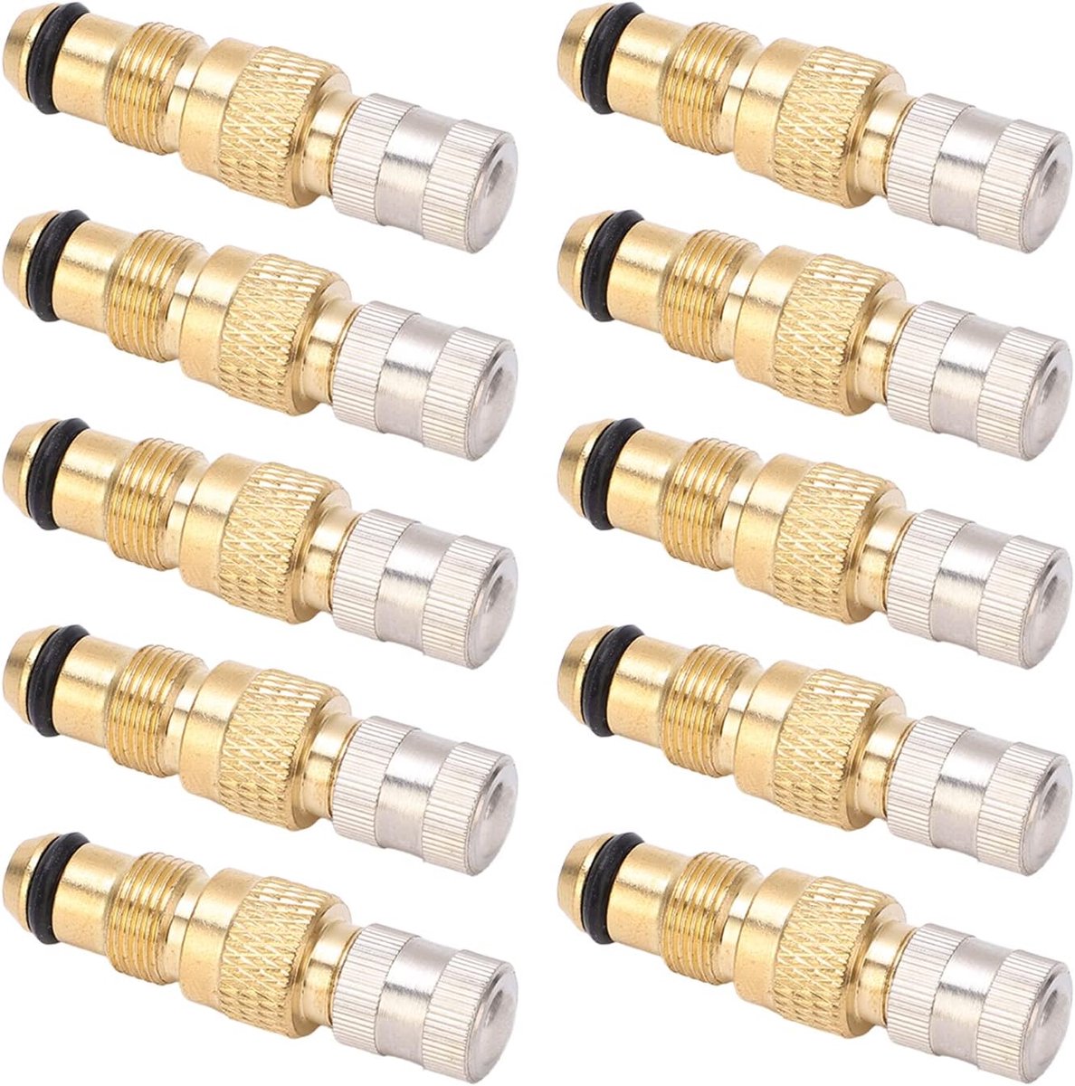 SnelShoppen - 10 Stuks TR218A TR618A Tractor Air Fluid Ventielen, Tubeless Band Ventielen voor Agrarische Tractoren, Metaal, Geschikt voor Vloeistof B