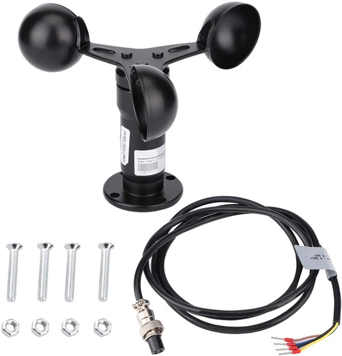 3 Cup windmeter - aluminium legering - 0-10V signaaluitgang - 360 graden meting - ShopVlot