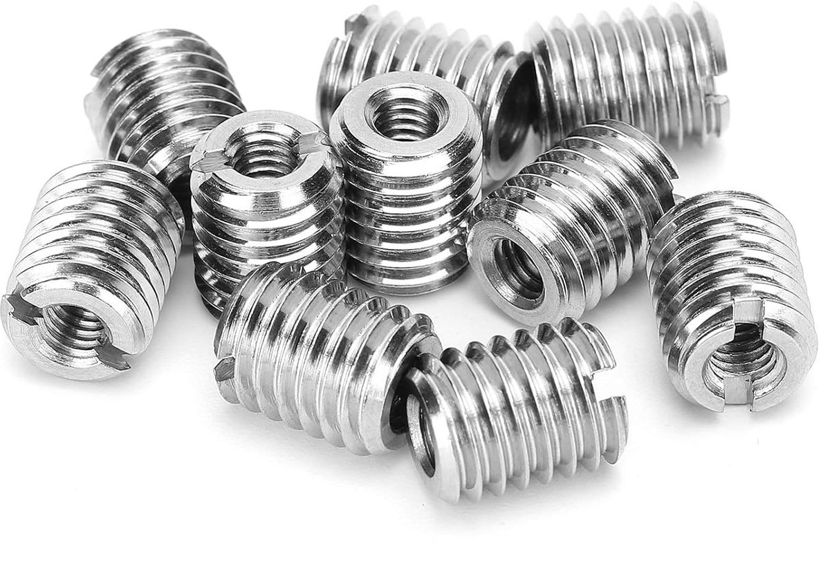 SnelShoppen - 10 Stuks M4*0.7-M8*1.25-12MM RVS Draad Reducerende Moer Bevestigingsmateriaal voor Reparatie en Verbetering