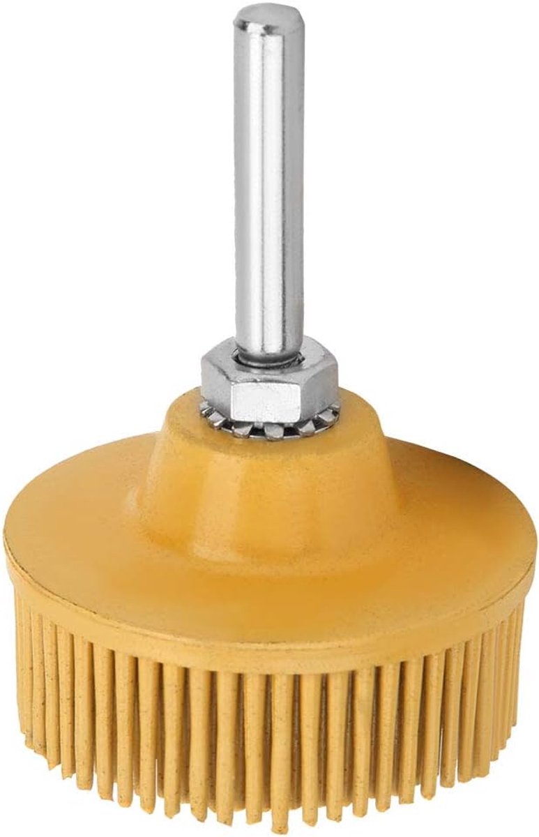 SnelShoppen - 2 Inch Schuurborstel Schijf Emery Rubber Schuurborstel voor Roestverwijdering en Elektrische Boor Bevestiging, Deburren en Schoonmaak Ge