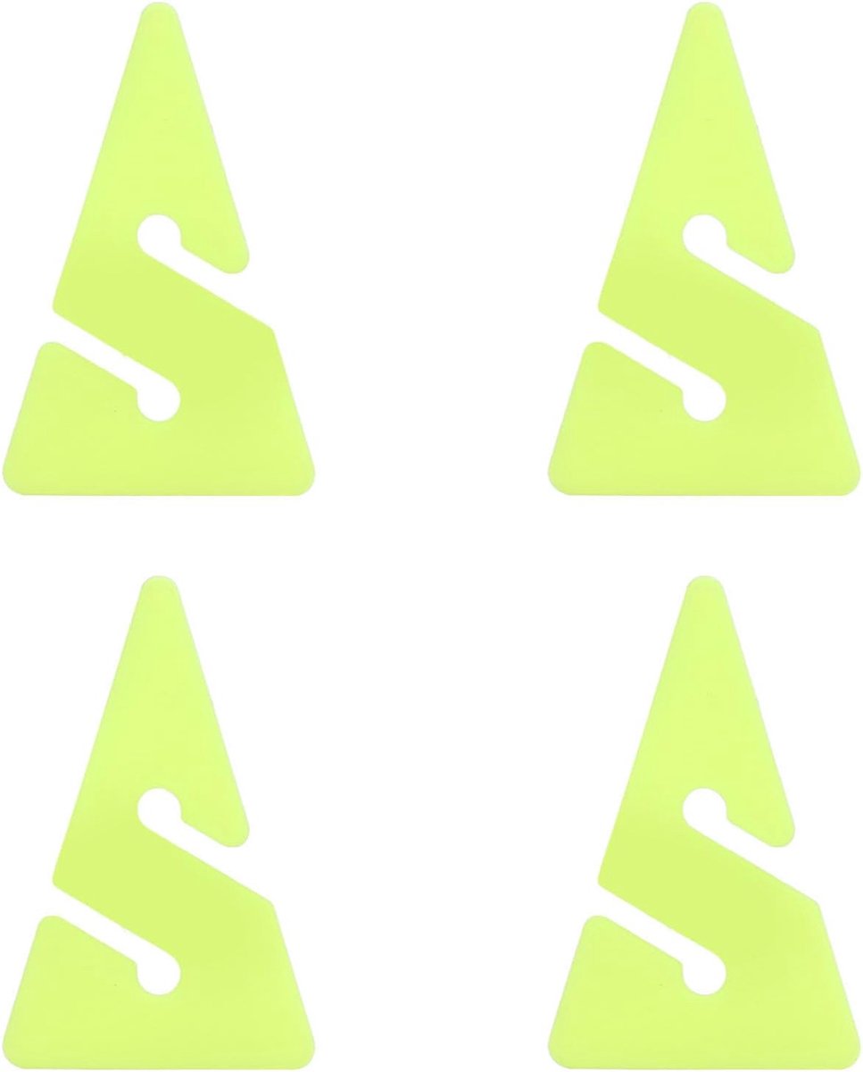 SnelShoppen - 4Pcs Duiklijn Marker Wreck Cave Duiken Driehoek Marker Met Hulprope Voor Groepsduiken, ABS Materiaal, Lichtgewicht, Corrosiebestendig, C