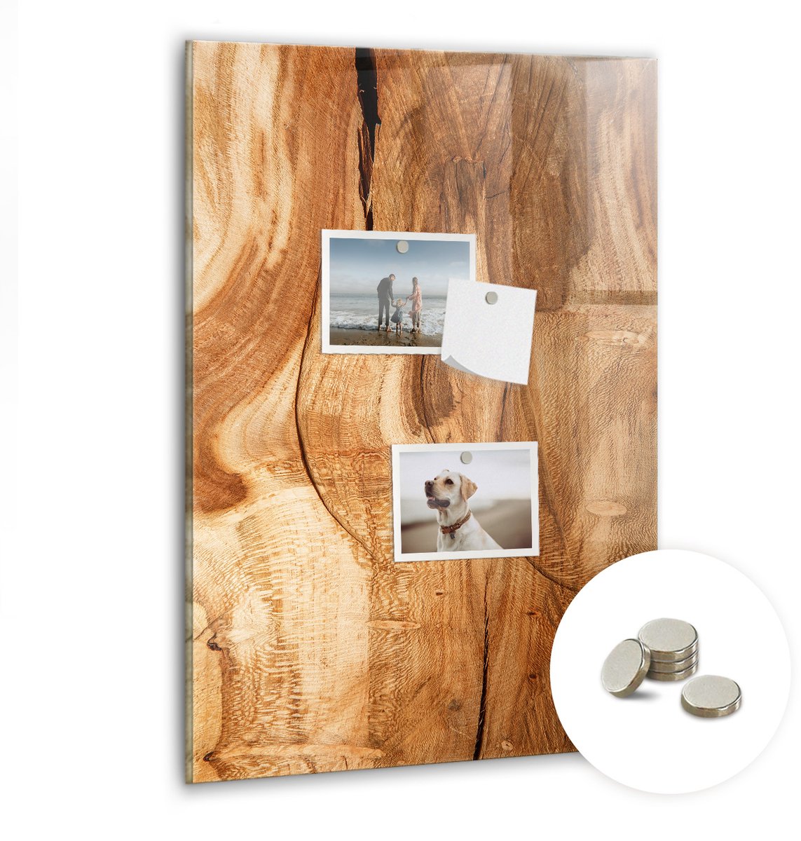Coloray Glazen Magneetbord - Magnetisch Bord Antelope Canyon - 40x60 cm - Bruin Magneetbord - Magnetic Board - Glazen Magneetbord
