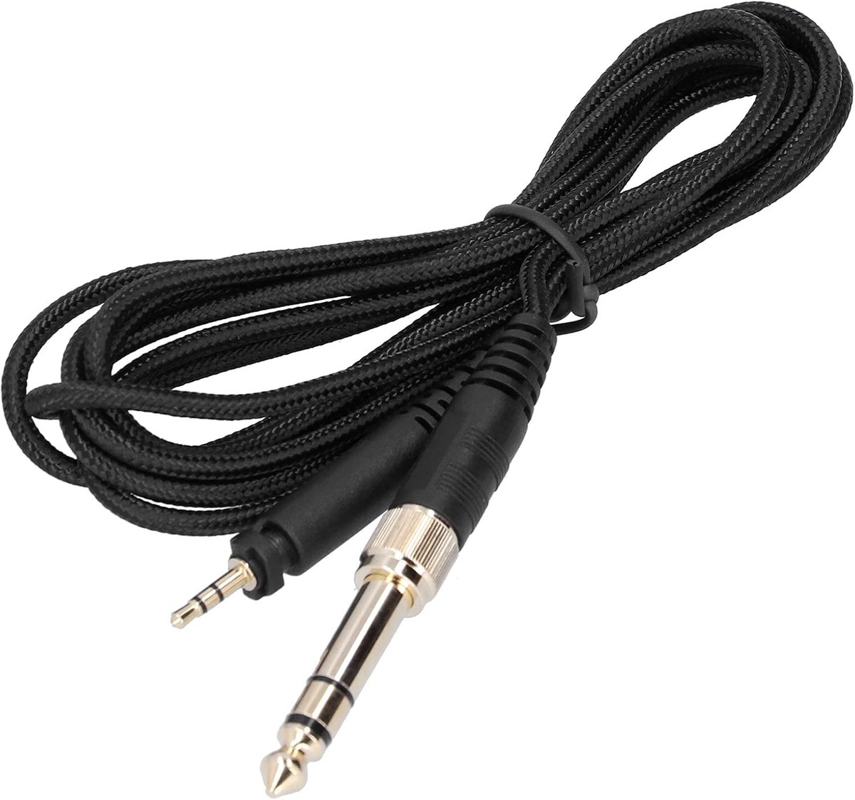 SnelShoppen - 2.5mm naar 3.5mm en 2.5mm naar 6.35mm audiokabel, plug naar plug, 2 meter, OFC koper, voor SRH440 SRH840 SRH940, SHP9000 SHP8900, helder