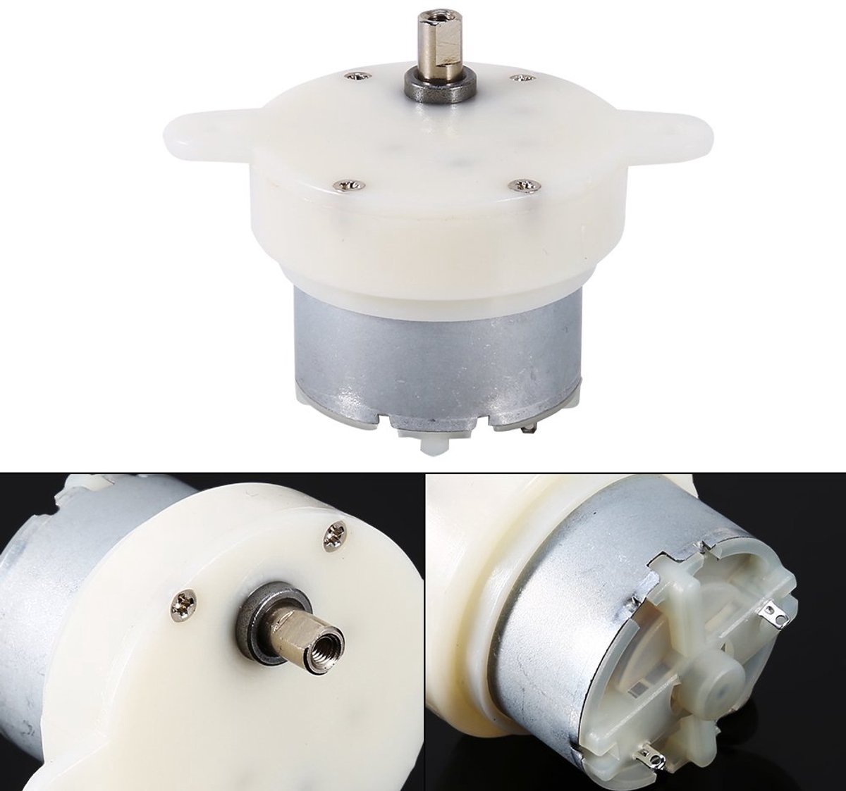 SnelShoppen - Low Speed DC Motor Mini Micro Stille Hoge Koppel 12V DC Motor Vertraagde Elektrische Motor Gearbox 3Rpm 4mm As Diameter Micromotor voor
