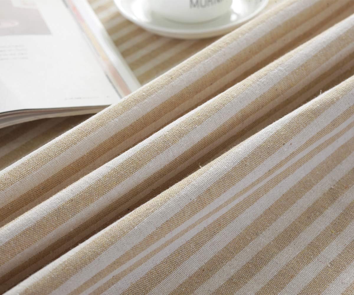 SnelShoppen - Linnen Tafelkleed Beige 140 x 180 cm - Wasbaar Katoen Linnen Look Tafelkleed - Boho Rectangular voor Keuken, Tuin en Buiten - Perfect vo