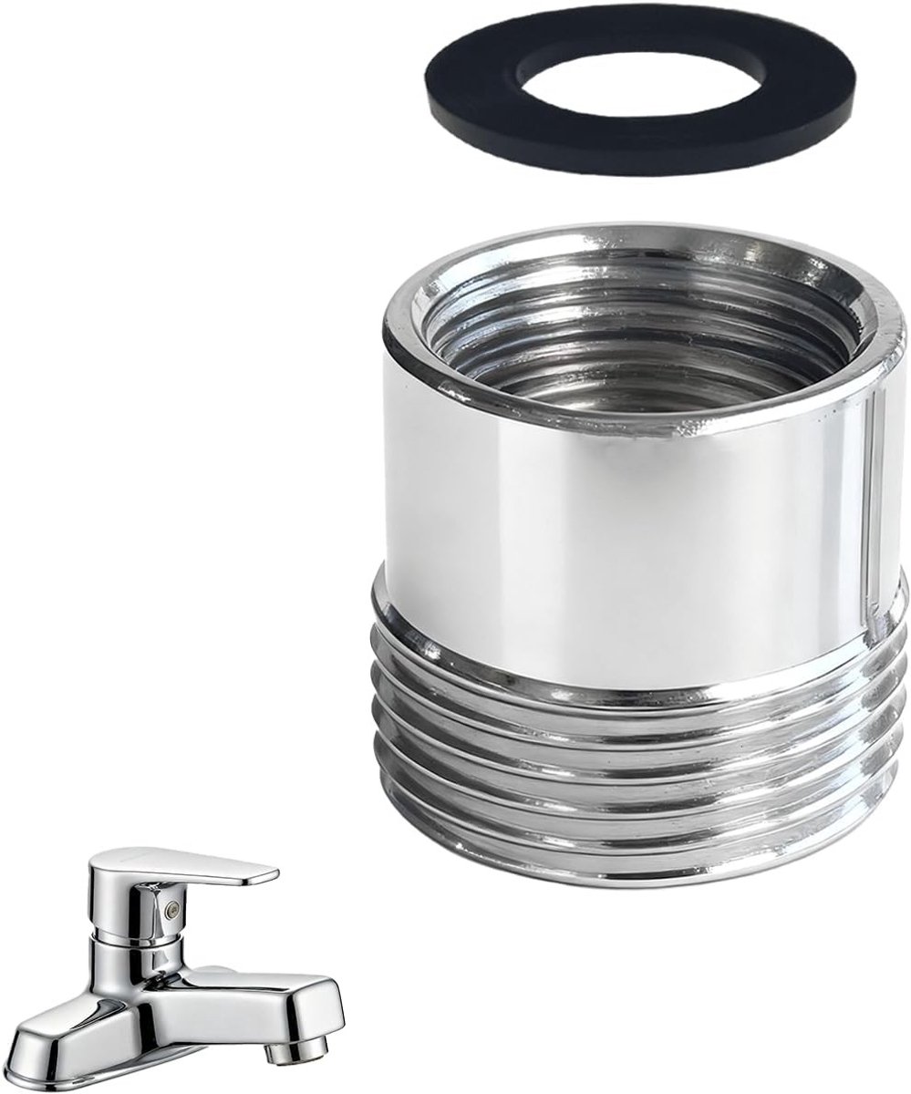 Verbinding voor Wasmachine, Messing, 1/2 IG naar 3/4 AG, Draadadapter voor Kraan en Slang, Reducer voor Wateraansluiting en Wasmachinegebruik