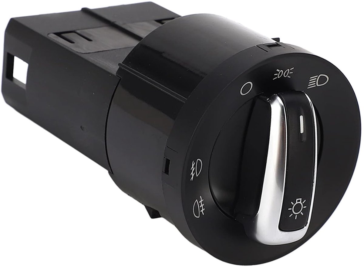 SnelShoppen - 6R0941531G, krasbestendige mistlampen schakelaar koplamp schakelaar, eenvoudig te installeren, ABS en metaal, duurzaam, auto-accessoire