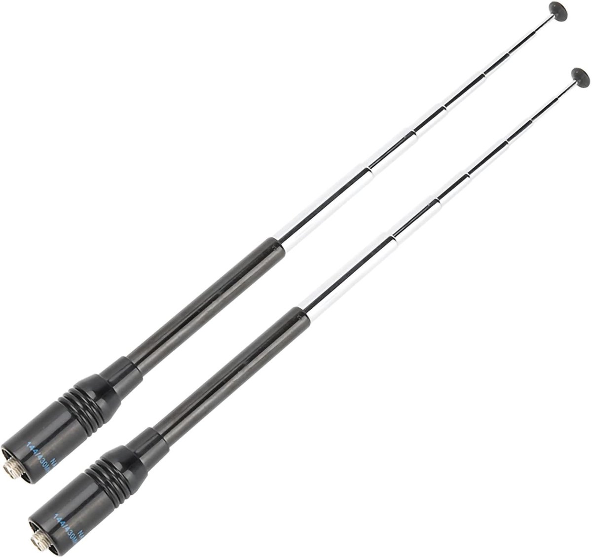 SnelShoppen - NA-773 Flexibele Telescopische SMA F Antenne voor BTECH en Radios, Dual Frequentie, Duurzaam ABS, Sterke Compatibiliteit, Uitbreidbare O
