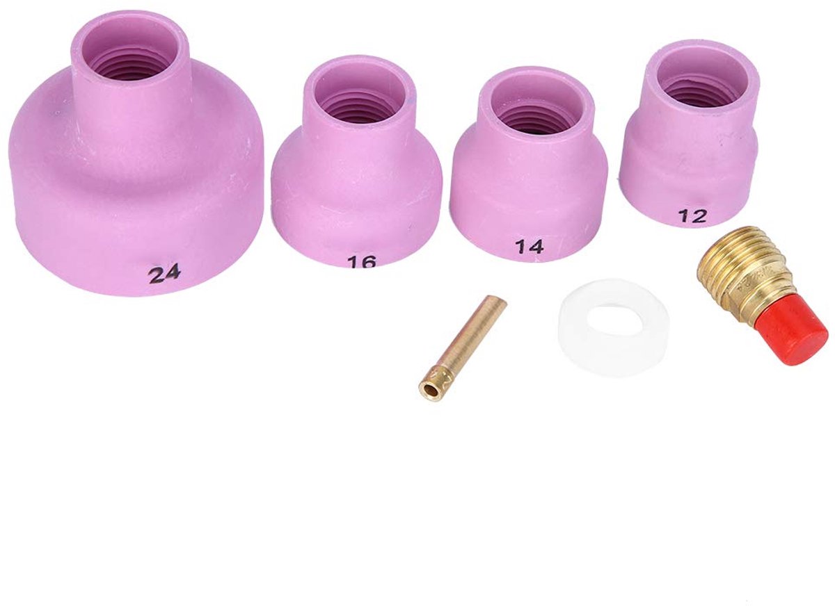 SnelShoppen - Furick Cup Nozzle Keramische Sandblast Nozzle Aluminium Oxide Sandstralen 13x8x6 mm - Geschikt voor WP 9 20 Lasapparaat