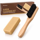 Montzys® Premium Suede Borstel Set - Suedeborstel met Gum - Schoenverzorging - Schoenborstel voor Schoenen & Sneaker