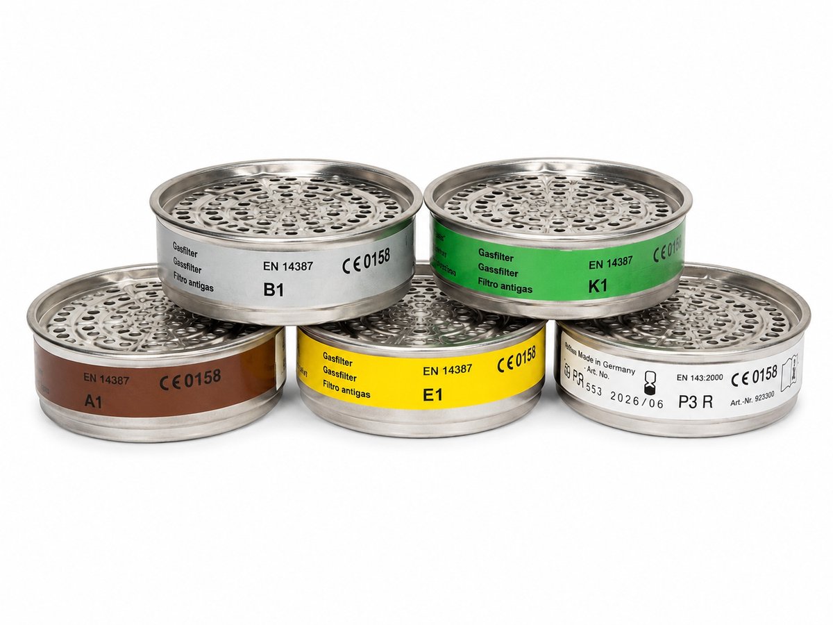Bartels Rieger Filter 24 P2R Ademhalingsfilter – P2 Partikelfilter – 5 Stuks – EN 143 – Voor Herbruikbare Half- en Volgelaatsmaskers