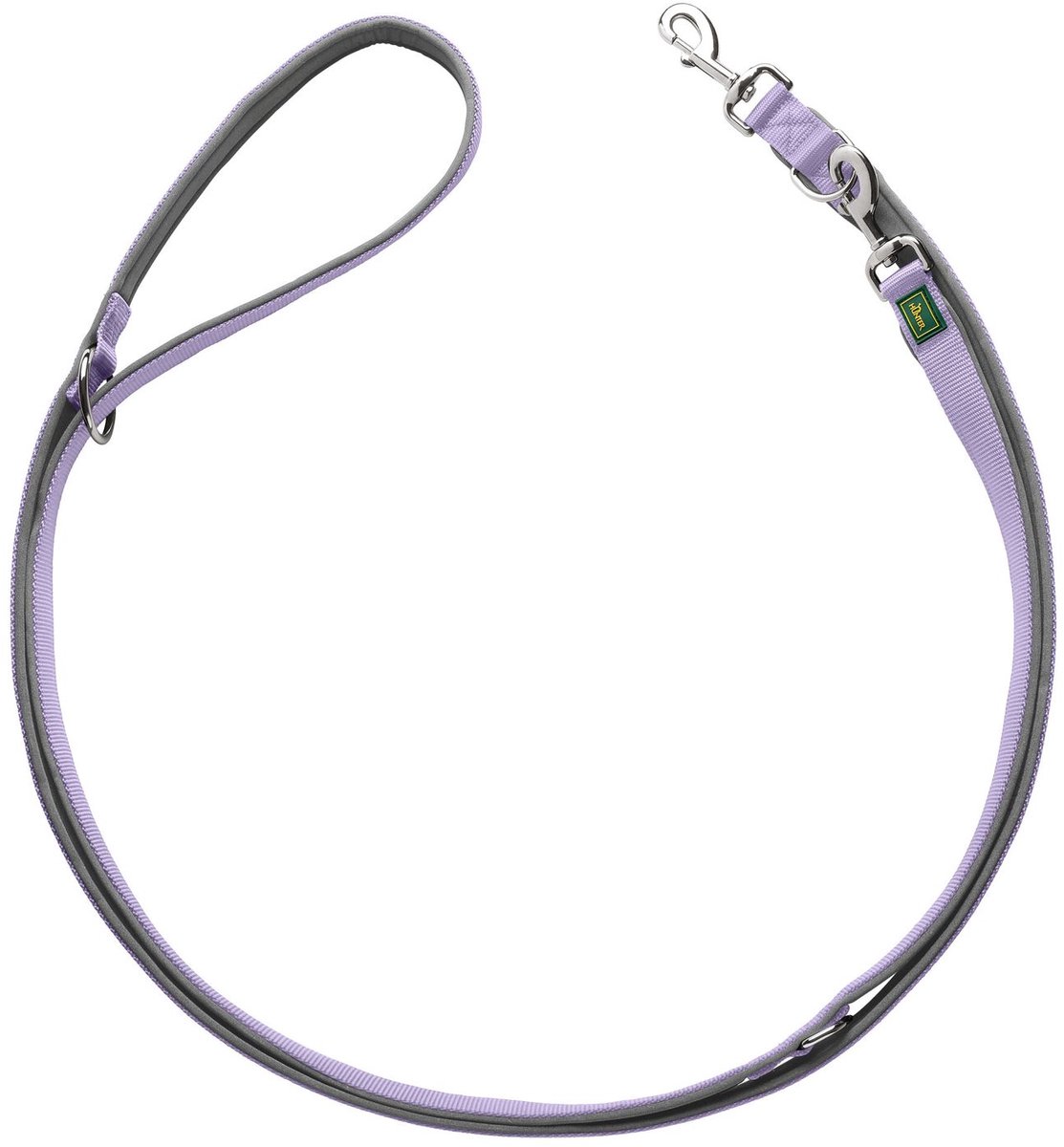 Hunter Trainingslijn Neopren Lavendel&Grijs - Hondenriem - 200x1.5 cm