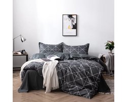 Lakenset Micropercal - 2 personen - Bovenlaken en onderlaken - 4 stuks - Darkblue box