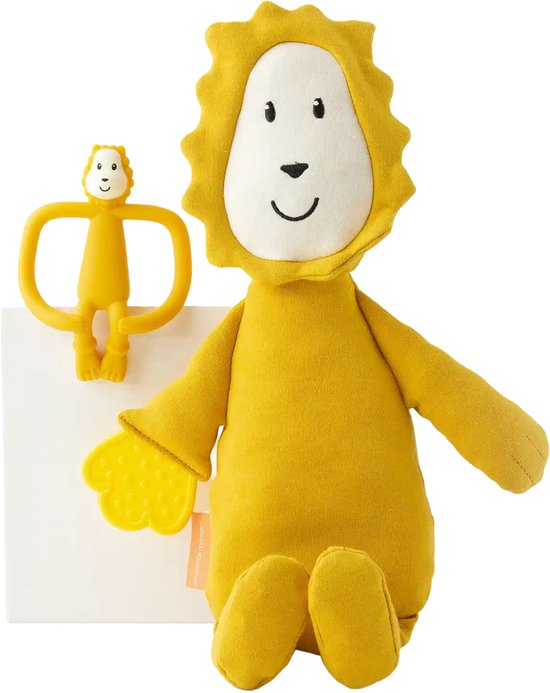 Matchstick Monkey Giftset Knuffel en Bijtring - Leeuw van Matchstick Monkey — afbeelding 2