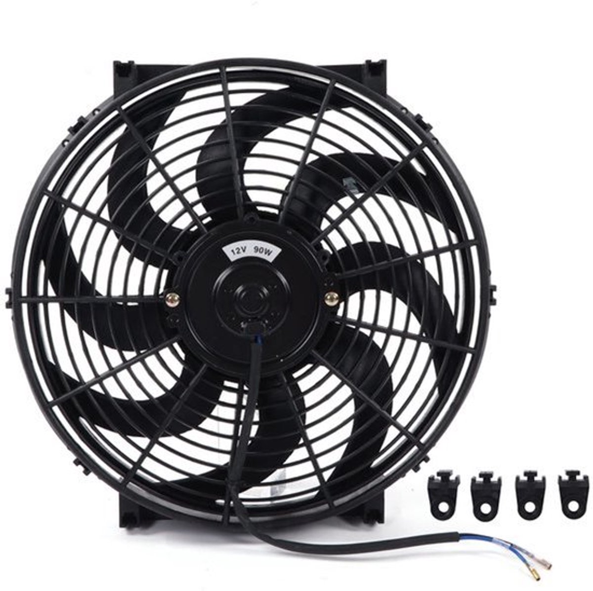 14 Inch Elektrische Radiator Fan - Universele Koelventilator 90W Slim Ontwerp