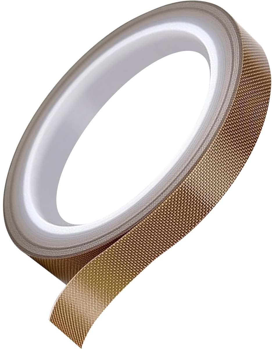 Hittebestendige PTFE Tape 13 mm x 15 m voor Vacuüm, Hand- en Pulsverzegelingen - Teflon Hechtband voor Diverse Toepassingen