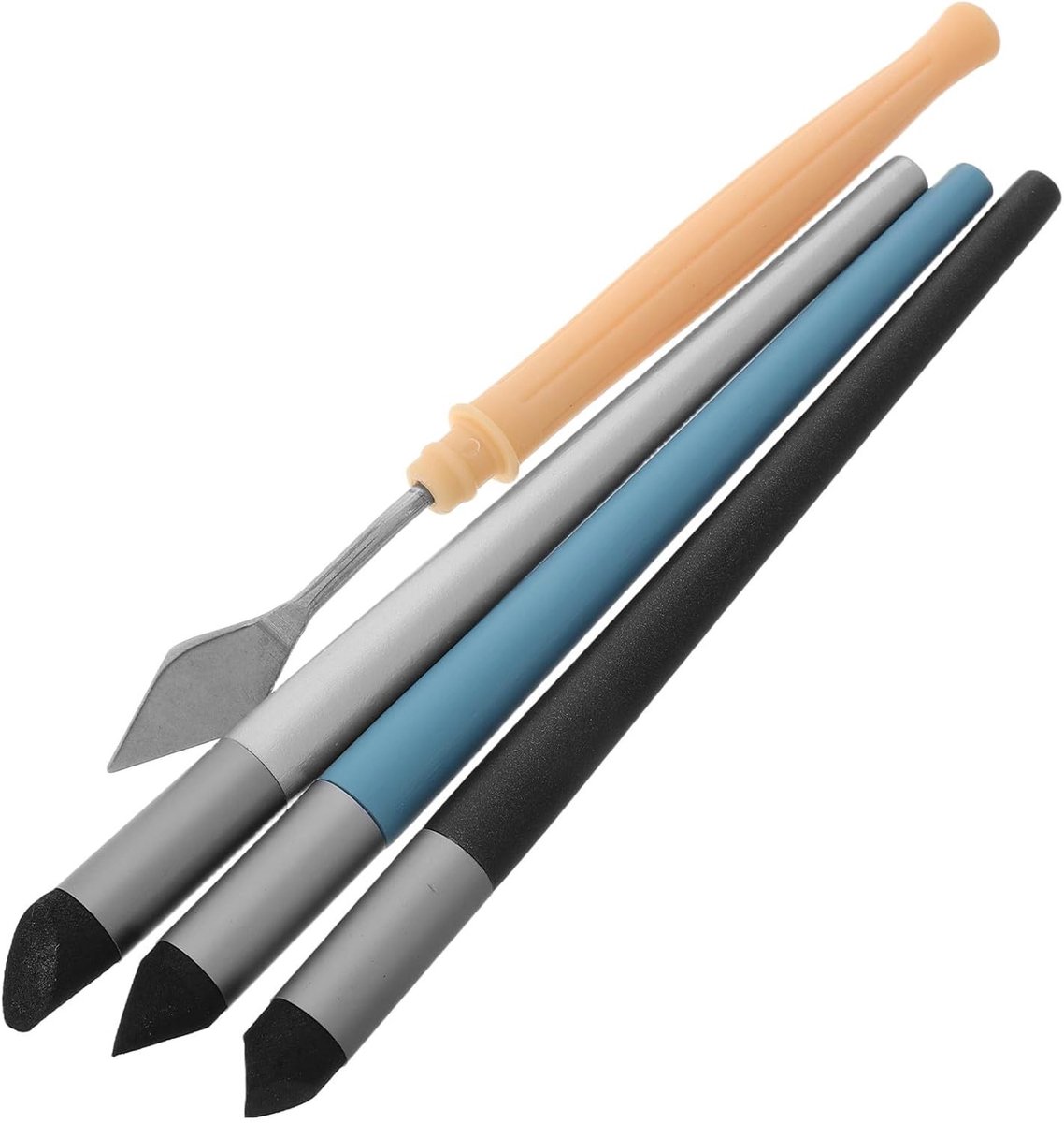 Set pastelmenggereedschappen met spons en kunststof olieverfgereedschap voor kunstenaars, ideaal voor gladde overgangen en vervorming bij olie- en aquarelschilderen