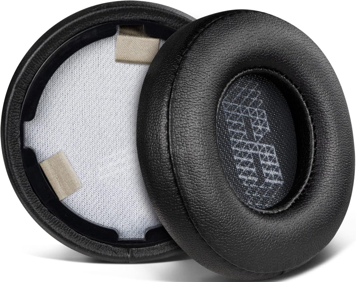 Vervangende Oorkussens voor JBL Live 460NC Hoofdtelefoon - Zachte Kunstlederen Oorkussens met Geluiddempende Schuim, Comfortabel en Duurzaam - Zwart