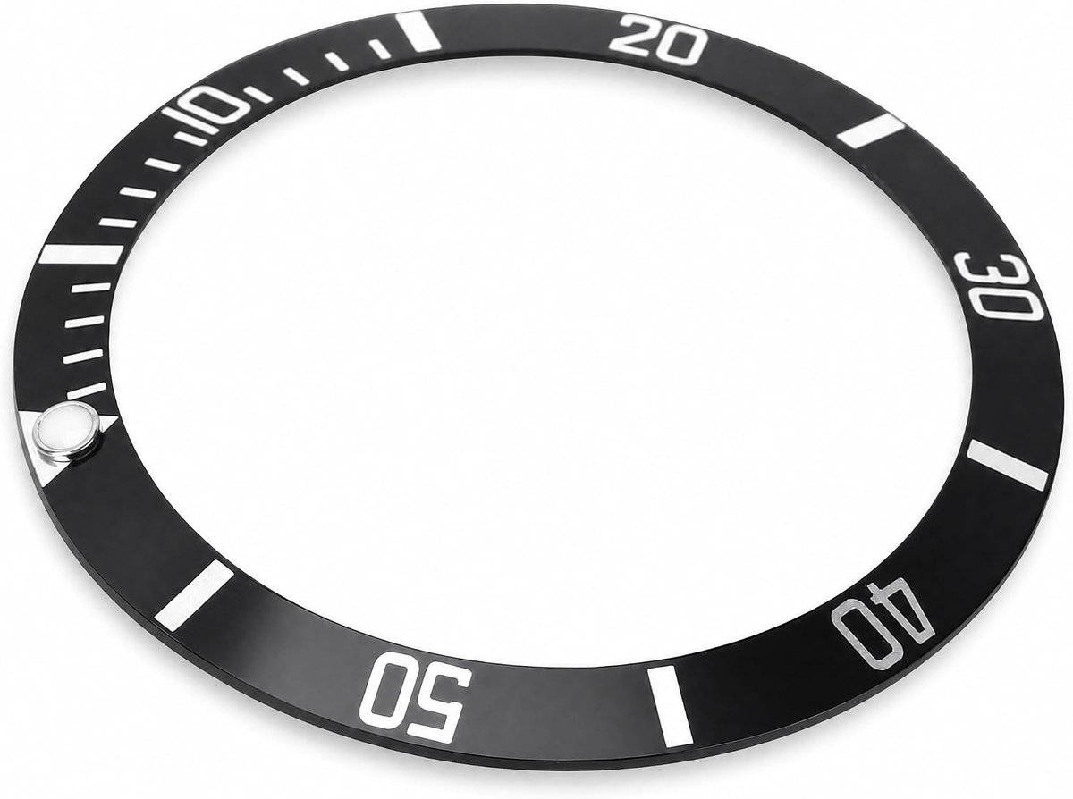 Lichte Aluminium Vervangring voor Horloges, Ideaal voor Reparatie van Horloge Onderdelen en Accessoires (Zwart)