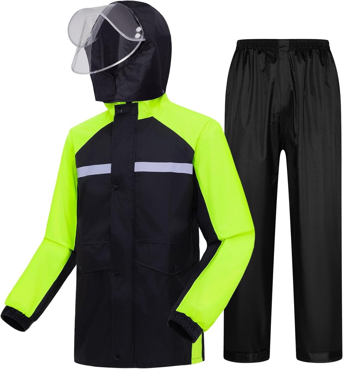 Waterdichte Regenjas en Broek voor Mannen, Professionele Regenkleding, Ideaal voor Vissen en Buitenactiviteiten