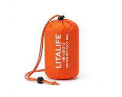 Litalife - Noodslaapzak Oranje - Waterdichte Bivvy Bag 213x91cm - Herbruikbaar