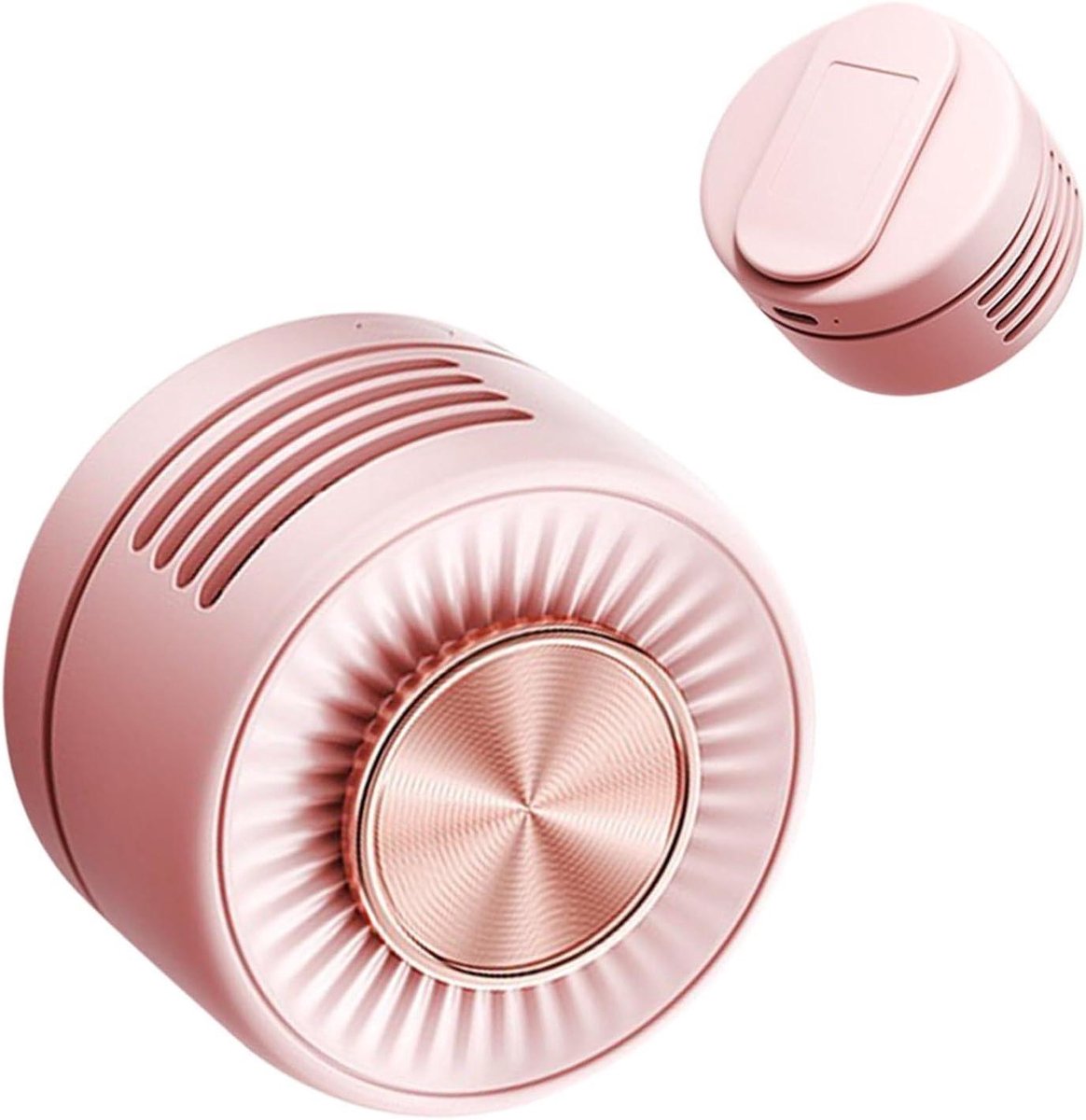 Draagbare Clipventilator - Mini Ventilator Persoonlijke Fan - Persoonlijke Verkoeling - Handsfree te Dragen - 6x6x5 cm - Roze