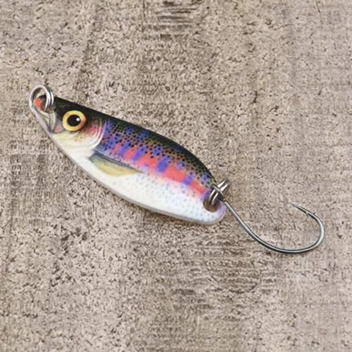 Set van 5 Visserslures Simulated Metal Sequins Visserslepels Metaal Glitter Lure Forel Lures Enkel Haak Visserslepels voor Karper Baars Forel