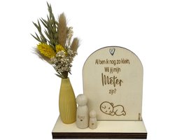 Geschenkbox Wil jij mijn METER zijn? | BEGE | VAASJE | baby | liefste meter | meter vragen | meter worden | peettante vragen | peettante worden | cadeau | geschenkdoos | giftbox