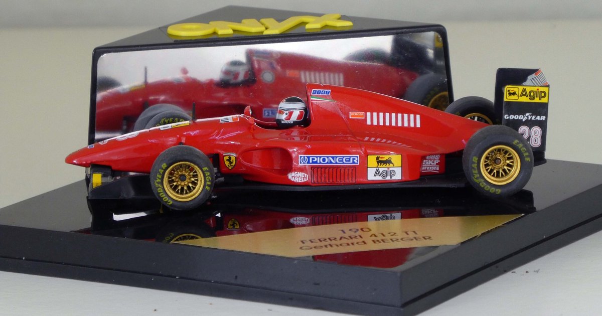 Modelauto Ferrari 412 T1 Gerhard Berger - Schaal 1:43