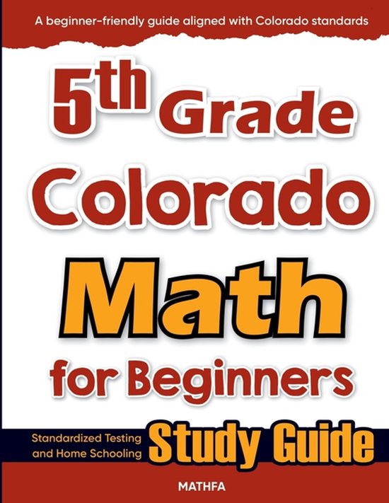 5th Grade Colorado Math for Beginners - cover