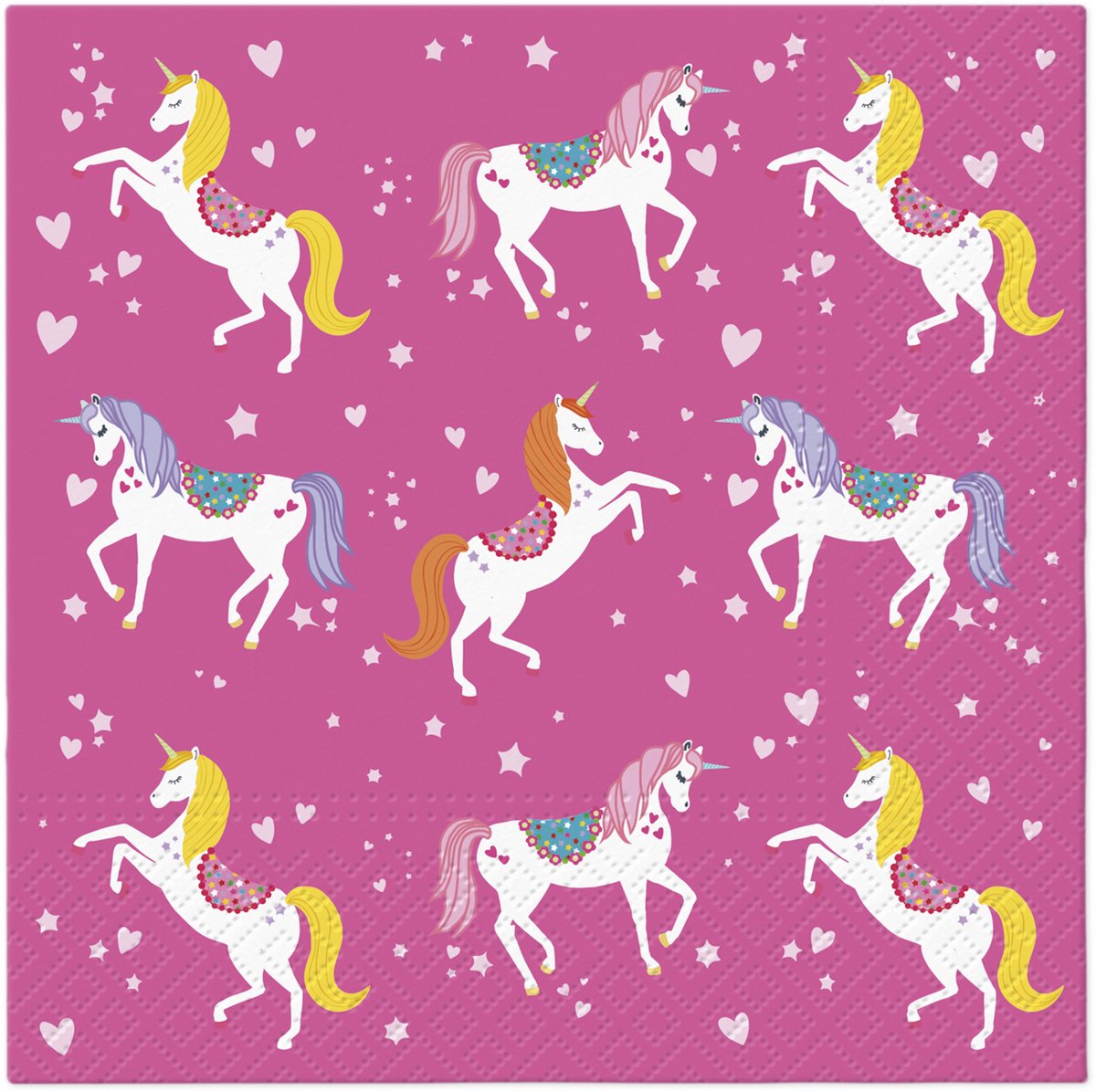 Lunch servetten Unicorn Pattern - PAW Decor - 33x33 cm