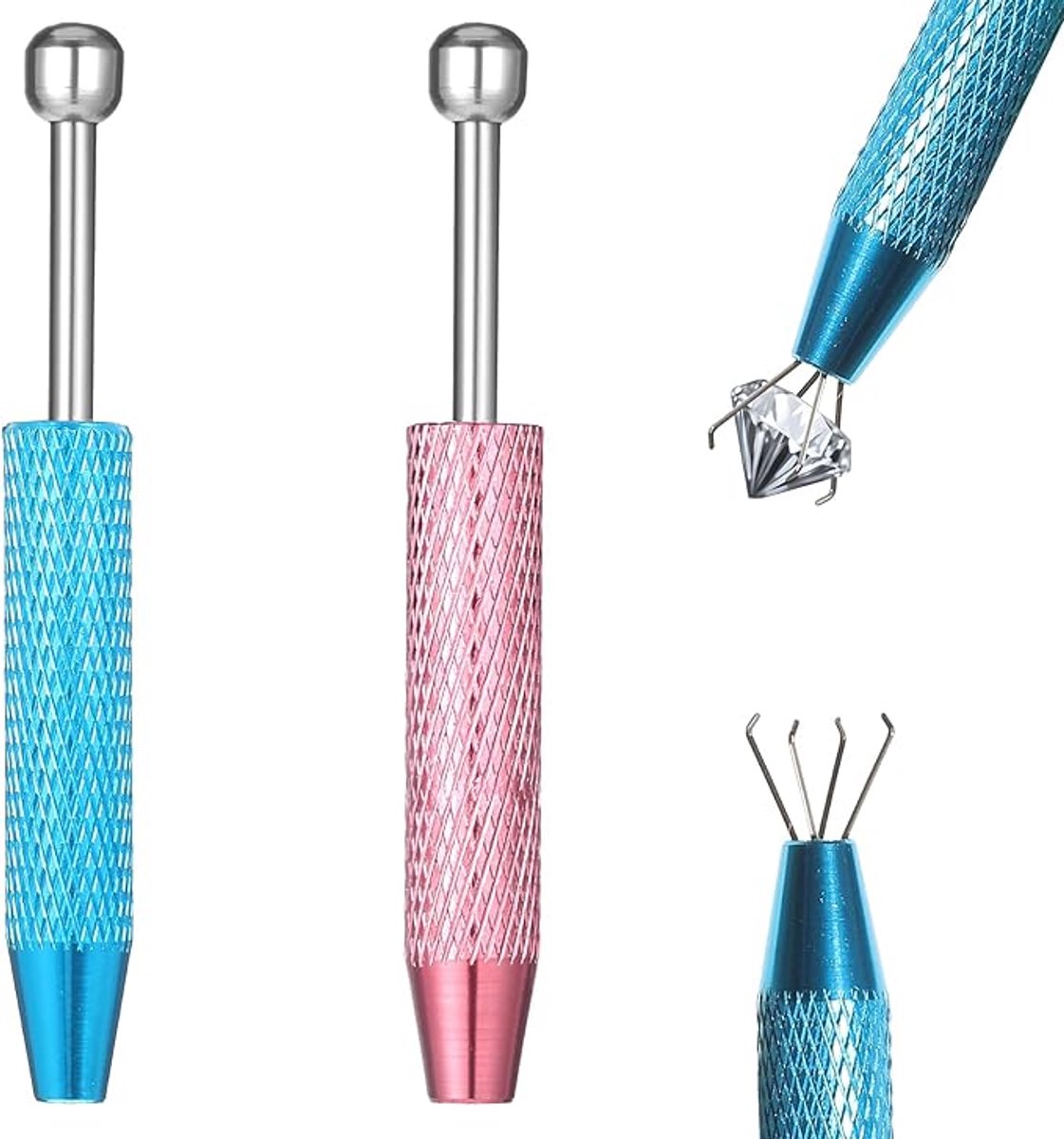 Sieraden Grabber - Sieraden Tangen - Hobby Tangen - Sieraden Picker - mini grijper - antislip greep - geslepen kop - Geschikt voor kleine voorwerpen Ic chips elektronische componenten juweel diamant - 2 stuks