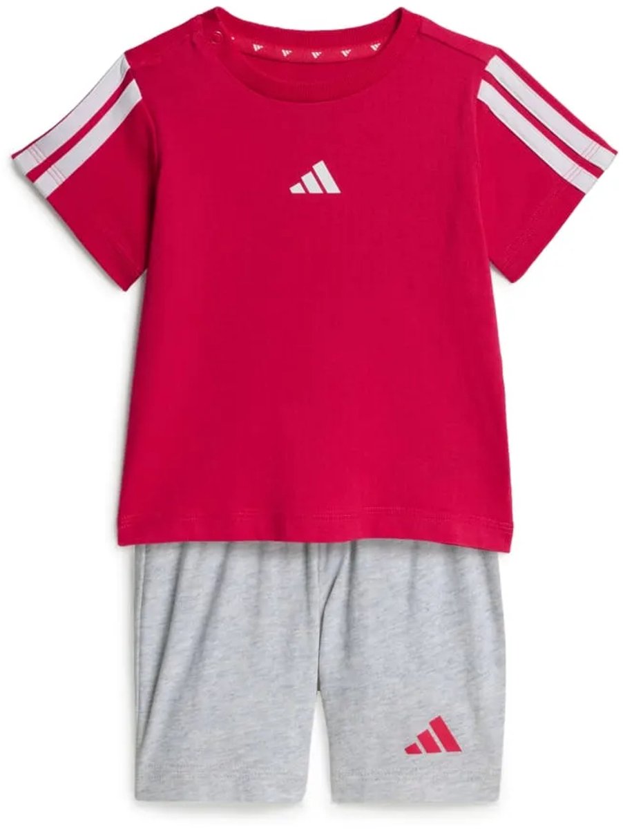 Adidas Essentials Tee Set 9-12 Months Kinderen Roze