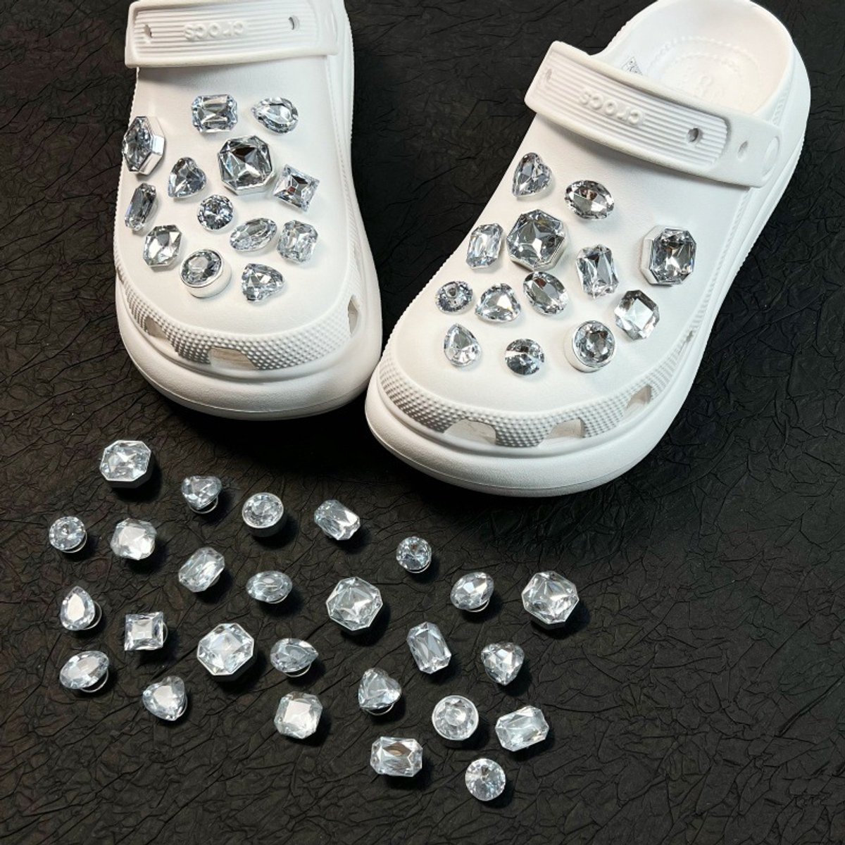 Schoenaccessoires-geschikt voor crocs charms- geschikt voor crocs pins- geschikt voor crocs Accessoires- geschikt voor Crocs Jibbitz-CJ-395 Water Diamond Set