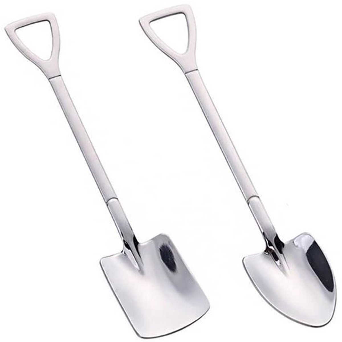 4 stuks RVS Schepvorm Lepel Puntlepel Koffie Thee Suiker Roerlepel Taart Dessert Lepel voor Feest