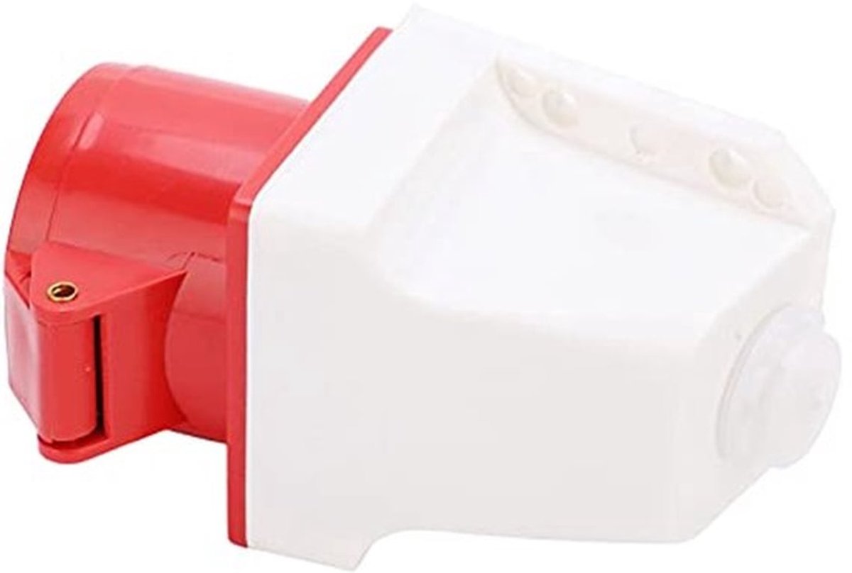 16A 5-pins Industriële Stekker, ABS Opbouwcontactdoos 3 Fasen Explosiebestendig IP44 Waterdicht Elektrisch Open Installatie Accessoires, 220‑380V/240‑415V 3P+N+E