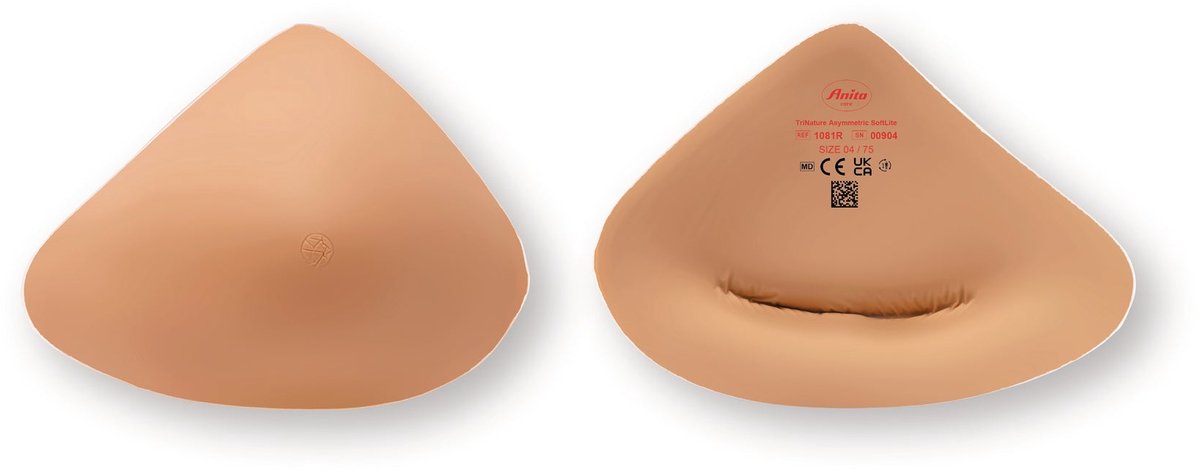 Anita borstprothese TriNature Asymmetric SoftLite 1081 L/R - Maat 70 - l/r R