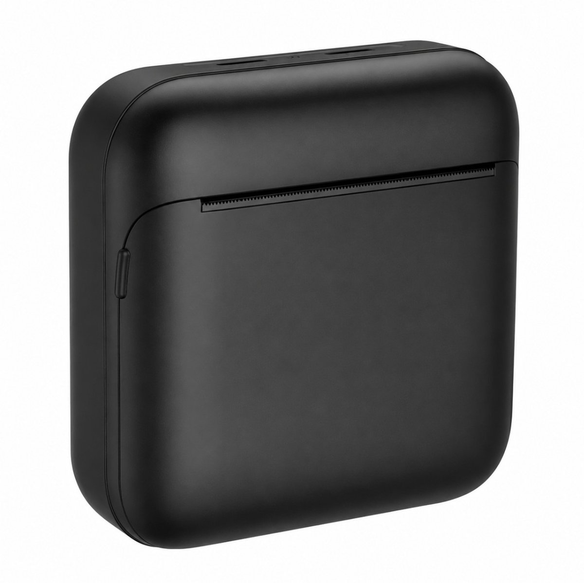 BSS® Mini Printer - Fotoprinter - Fotoprinter Voor Smartphone - Labelprinters - 8.5 x 8.5 x 4,0 cm - Zwart