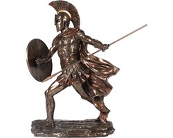 Achilles standbeeld - Bronze art - Mythologie - kunsthars - hoogte 29 cm