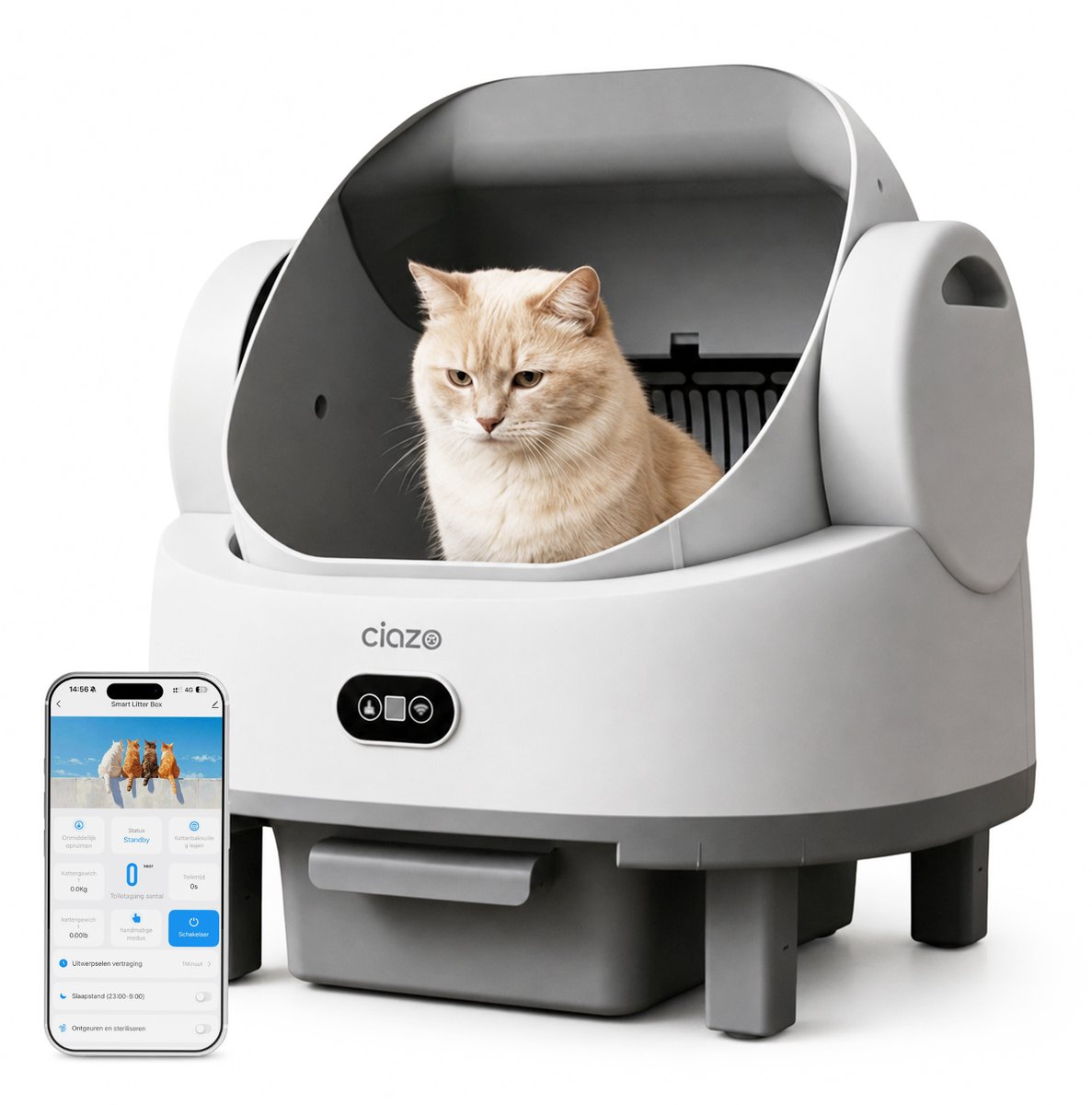 Ciazo Smart Zelfreinigende Kattenbak