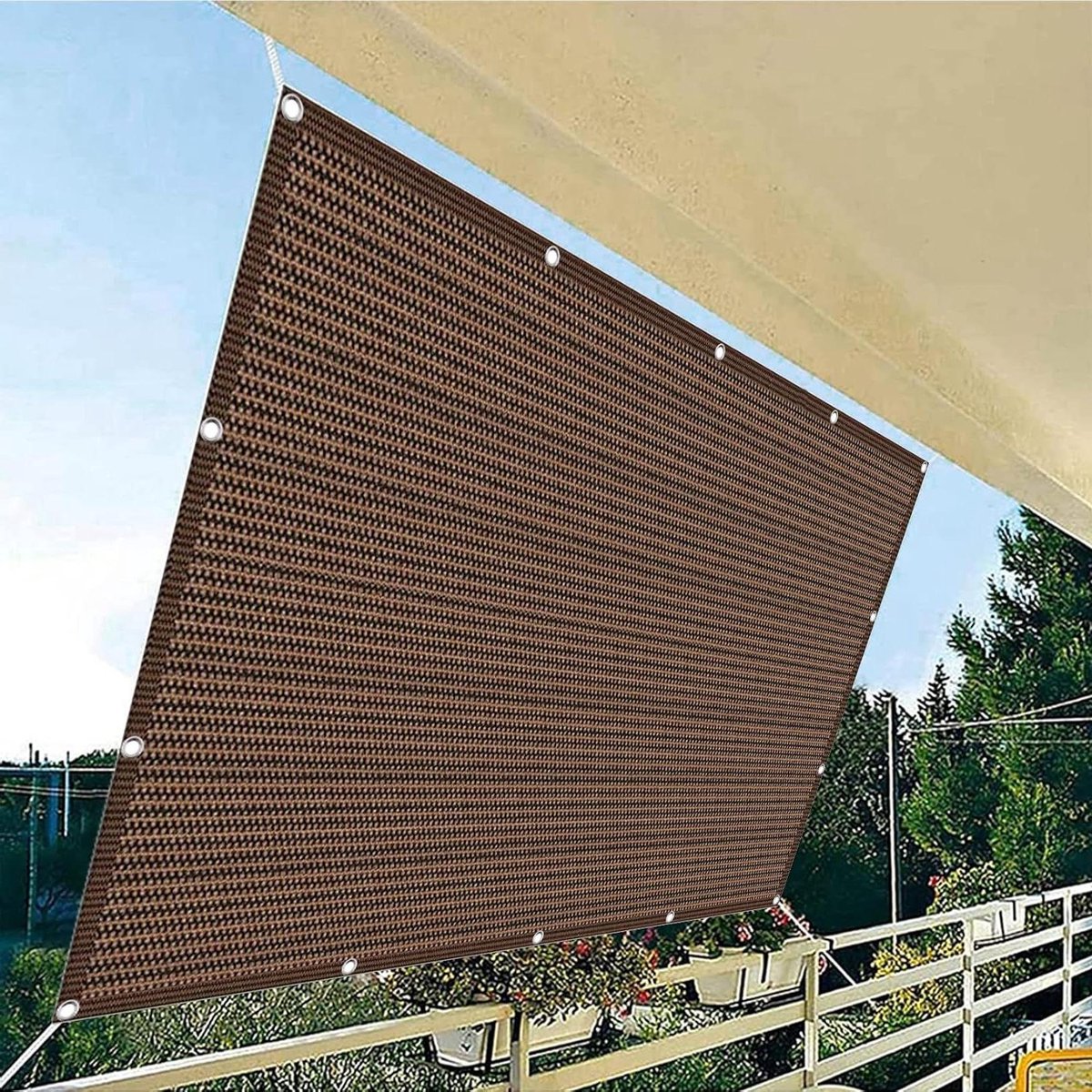 Schaduwdoek Rechthoek - Zonnedoek Tuin - Terras Afschermen - Ademend HDPE Materiaal - 3.2