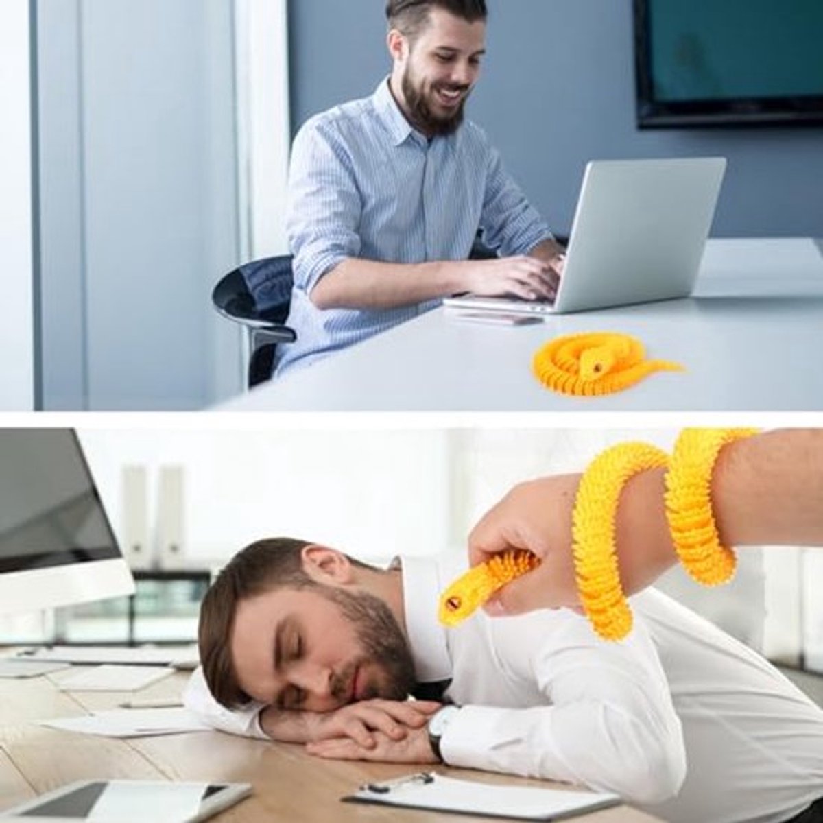 3D-geprinte adderslang, 60 cm 3D-geprinte dieren Realistisch oog Flexibele gewrichten Gelede slang Fidget-speelgoed voor volwassenen Thuiskantoordecoratie Directiekantoor-speelgoed