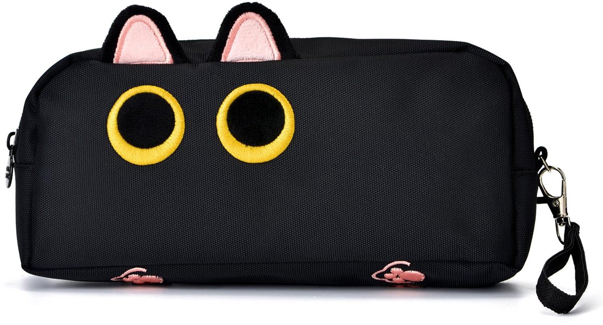 Grote Pennenzak met 3D Kat Design – Ruime Etui voor Schoolspullen – Schattige Potlodentas voor Pennen, Potloden en Kantoorartikelen – Waterafstotende Organizer voor Studenten en Kinderen