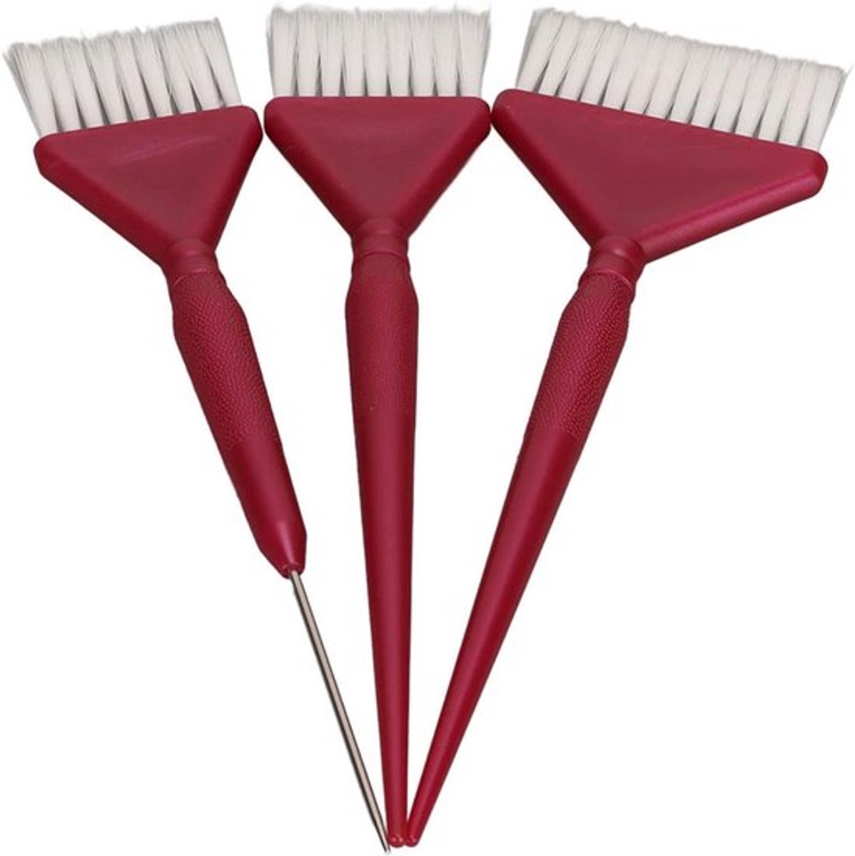 3-delige Haarverfkwastenset voor Kapsalon - Kleurkwast voor Haarverf - Verfgereedschap