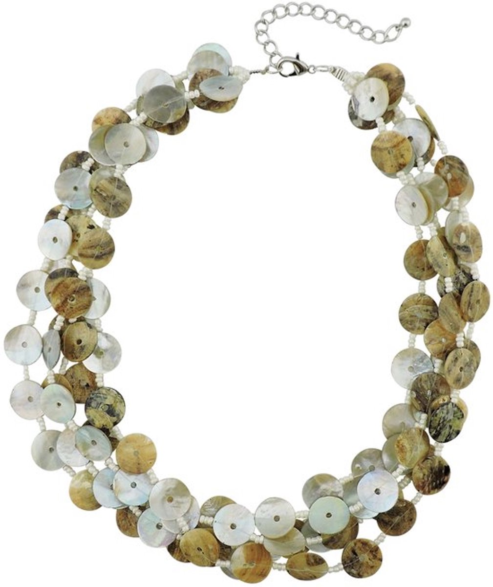 Kleurrijke ketting met meerdere strengen voor vrouwen (NK-10480)