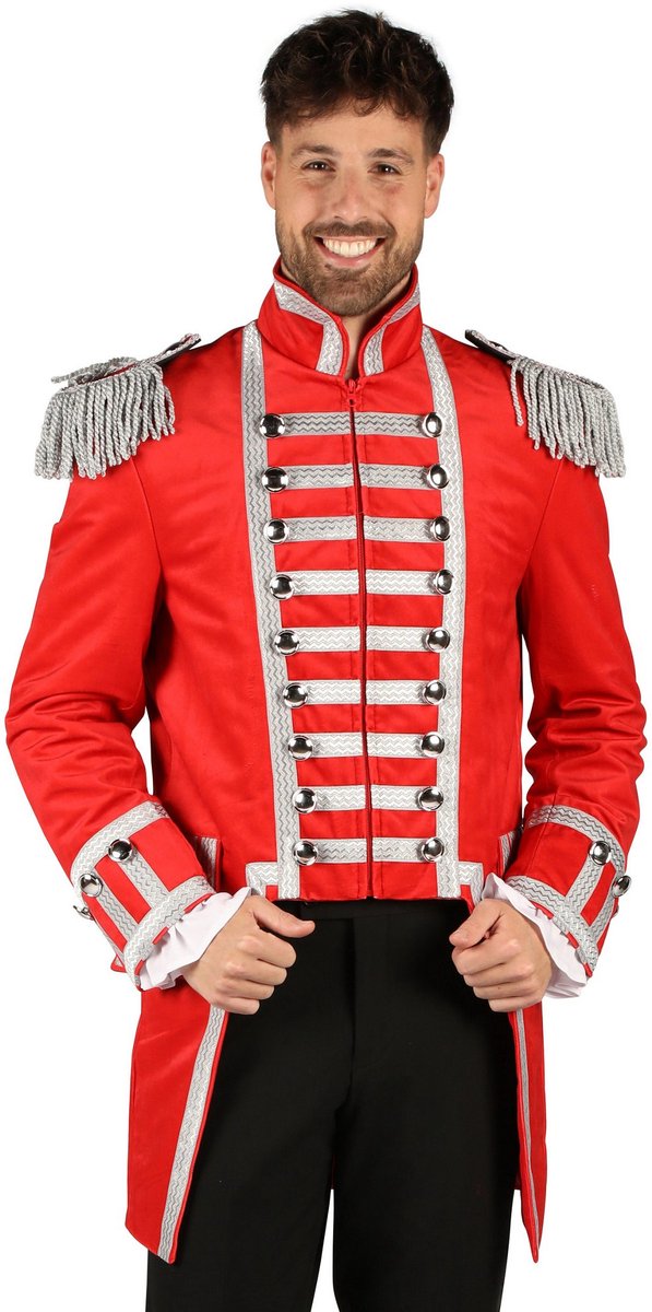 Gardejas voor heren rood-zilver