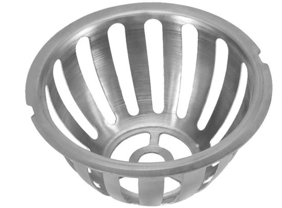 Set van 2 roestvrijstalen ronde dakafvoeren van 100 mm voor tuin, balkon en badkamer met anti-blokkering voor optimale waterafvoer