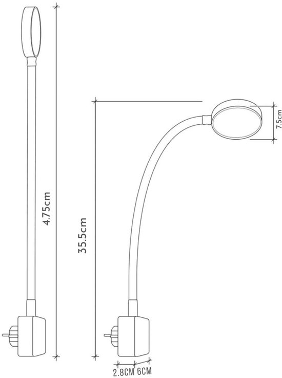 CLGP® Stopcontact Lampje - Stekkerlamp - Stekker Lamp - Nachtlamp van clgp — afbeelding 3